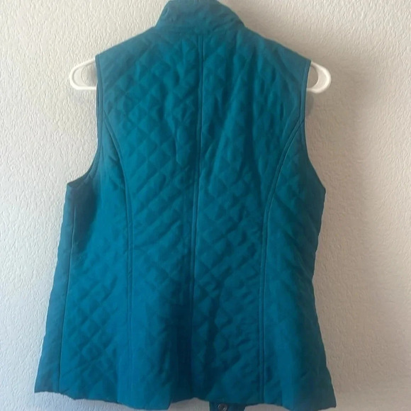 Christopher & banks teal colored quilted vest size small - Picture 5 of 6